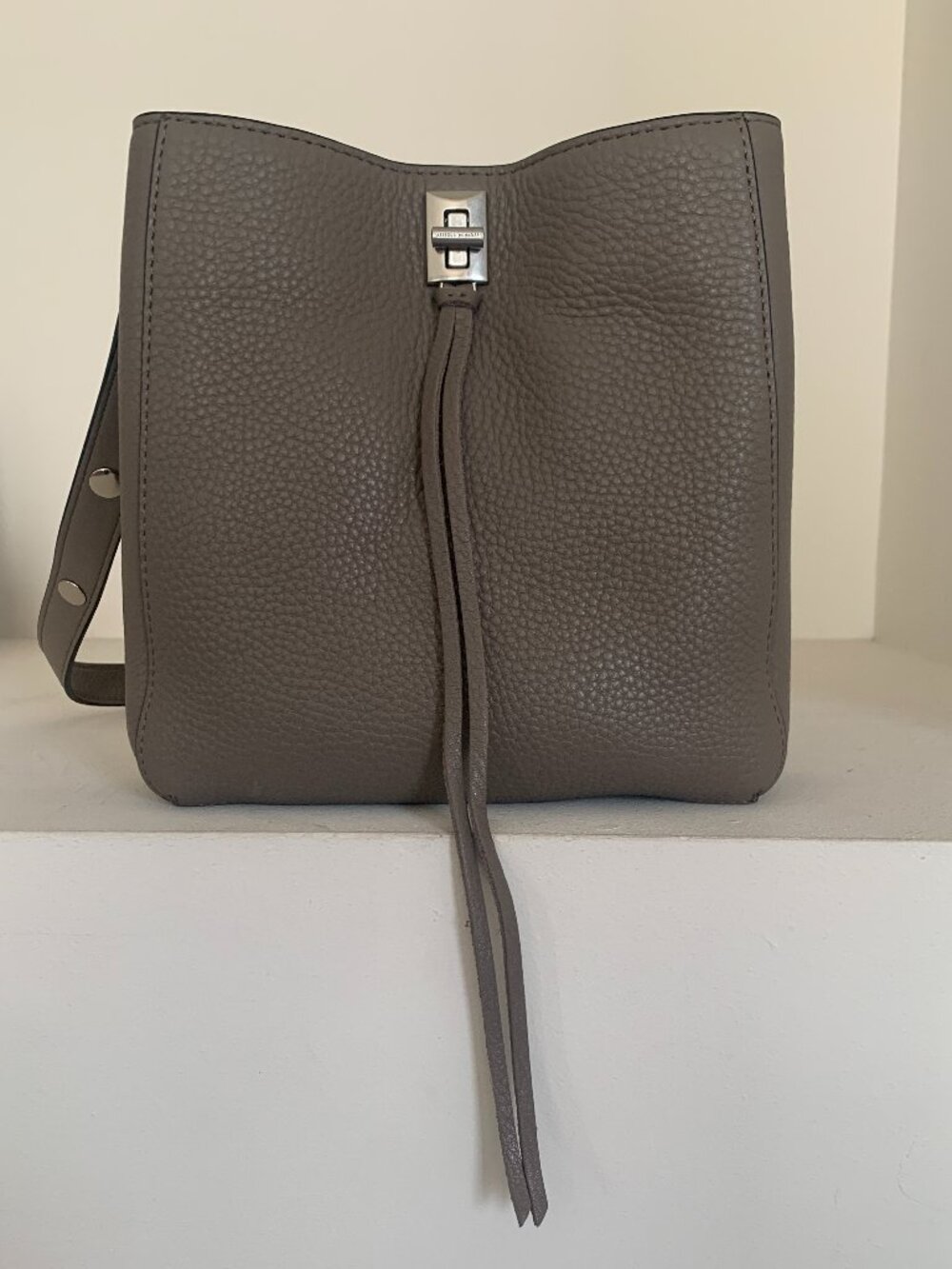 Rebecca Minkoff Darren Shoulder Bag in Taupe, NWT, Dust Bag